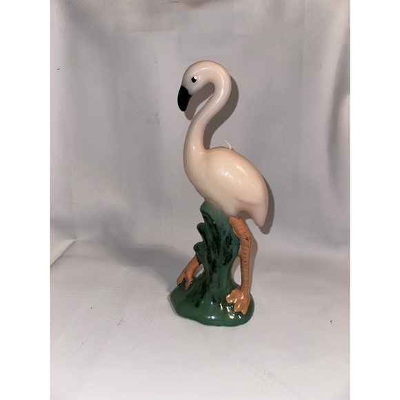 Other - Rare Vintage 1950's Mid Century Pink Flamingo Large Retro Candle Unused Bird Vtg